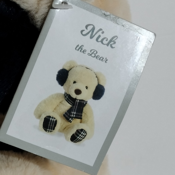 Aurora World Holiday Tartan Collection Nick the Bear 12" Stuffed Animal Plush - Picture 5 of 8